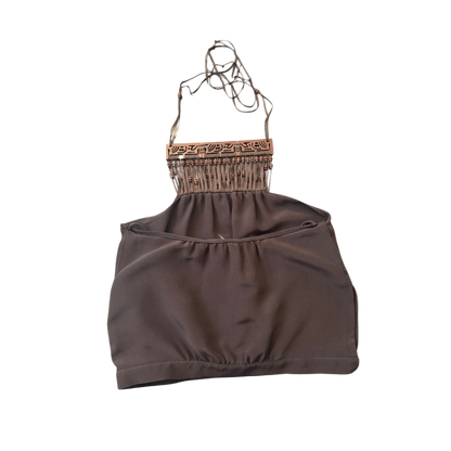 Chloé Beaded Halter Top