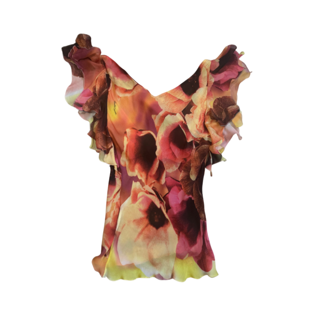 Roberto Cavalli Floral Top