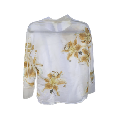 Roberto Cavalli Linen Floral Top