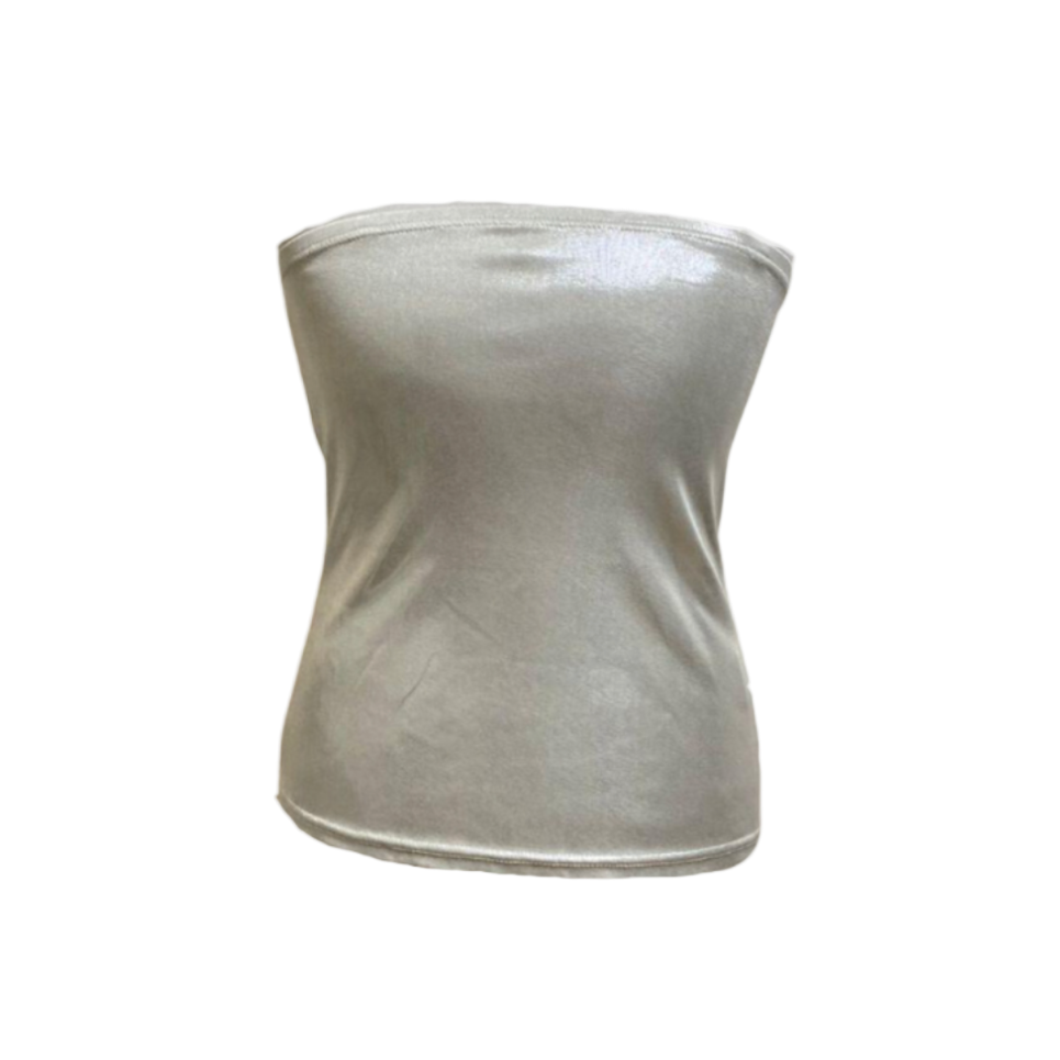 Vivienne Tam Silver Tube Top