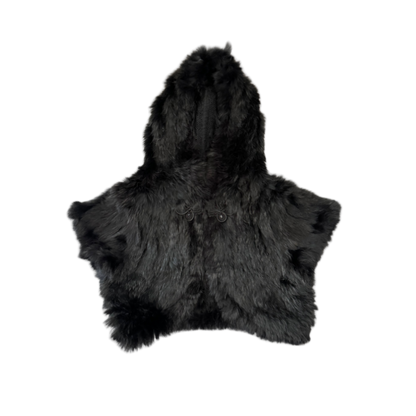 Vivienne Tam Short Sleeve Rabbit Fur Bolero