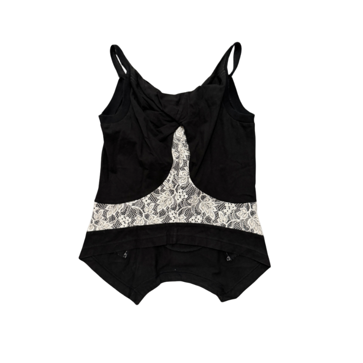 Junya Watanabe Lace/Black Docking Asymmetric Top