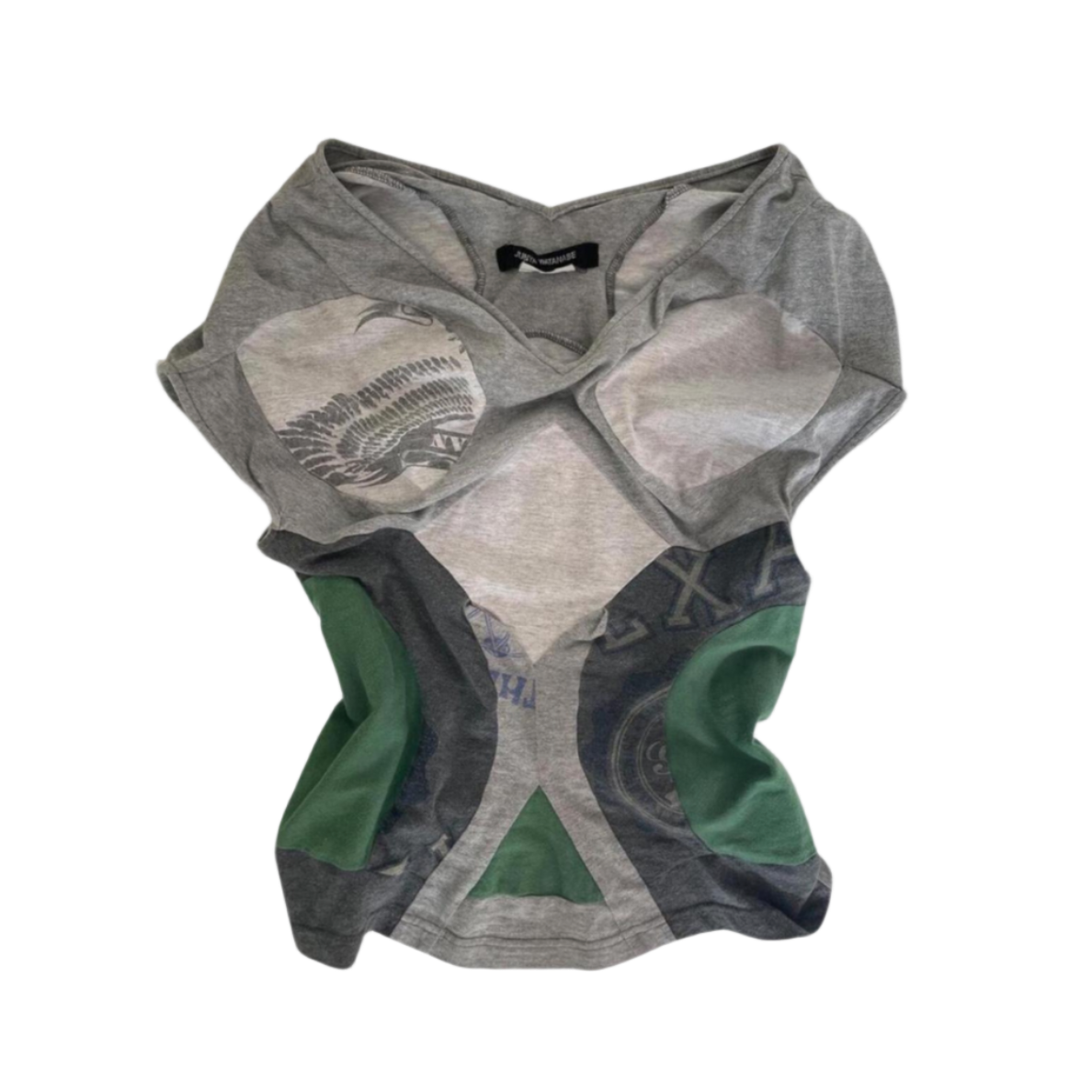 Junya Watanabe Patchwork Docking Asymmetric Top