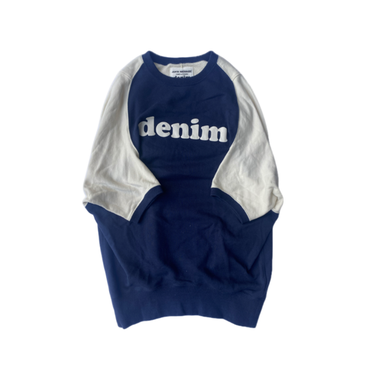 Junya Watanabe Comme des Garçons “Denim” Short-Sleeve Sweatshirt