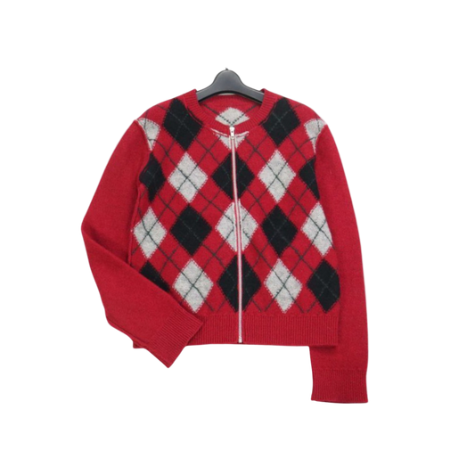 Comme des Garçons Argyle Zip Up