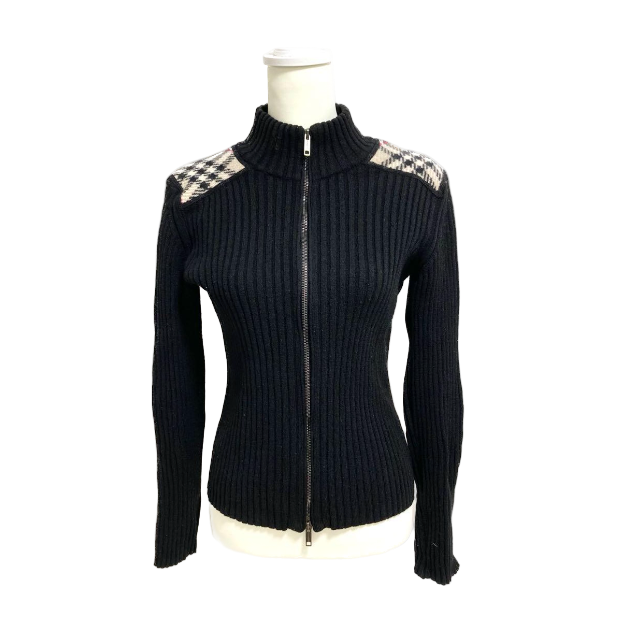 Burberry Zip Up Sweater
