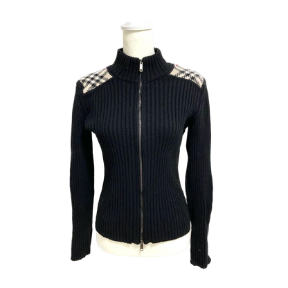 Burberry Zip Up Sweater