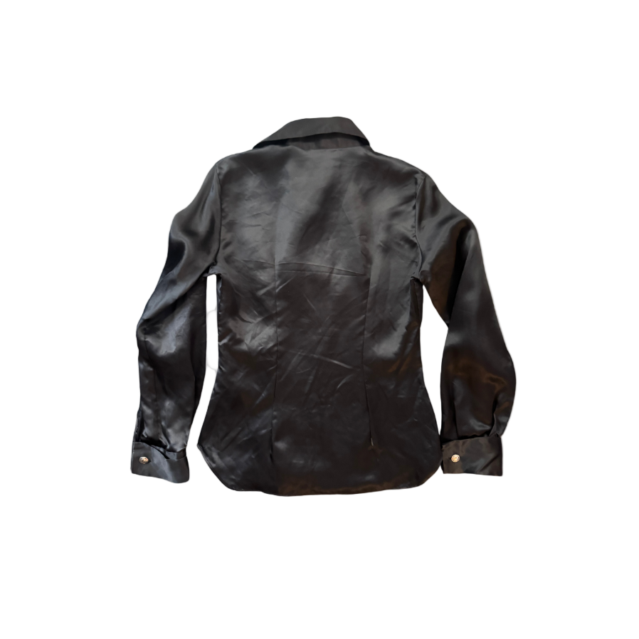 Gucci Black Silk Button-Up Shirt