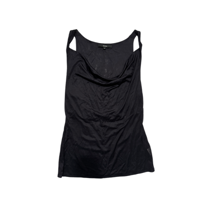 Gucci Navy Cowl Neck Tank Top