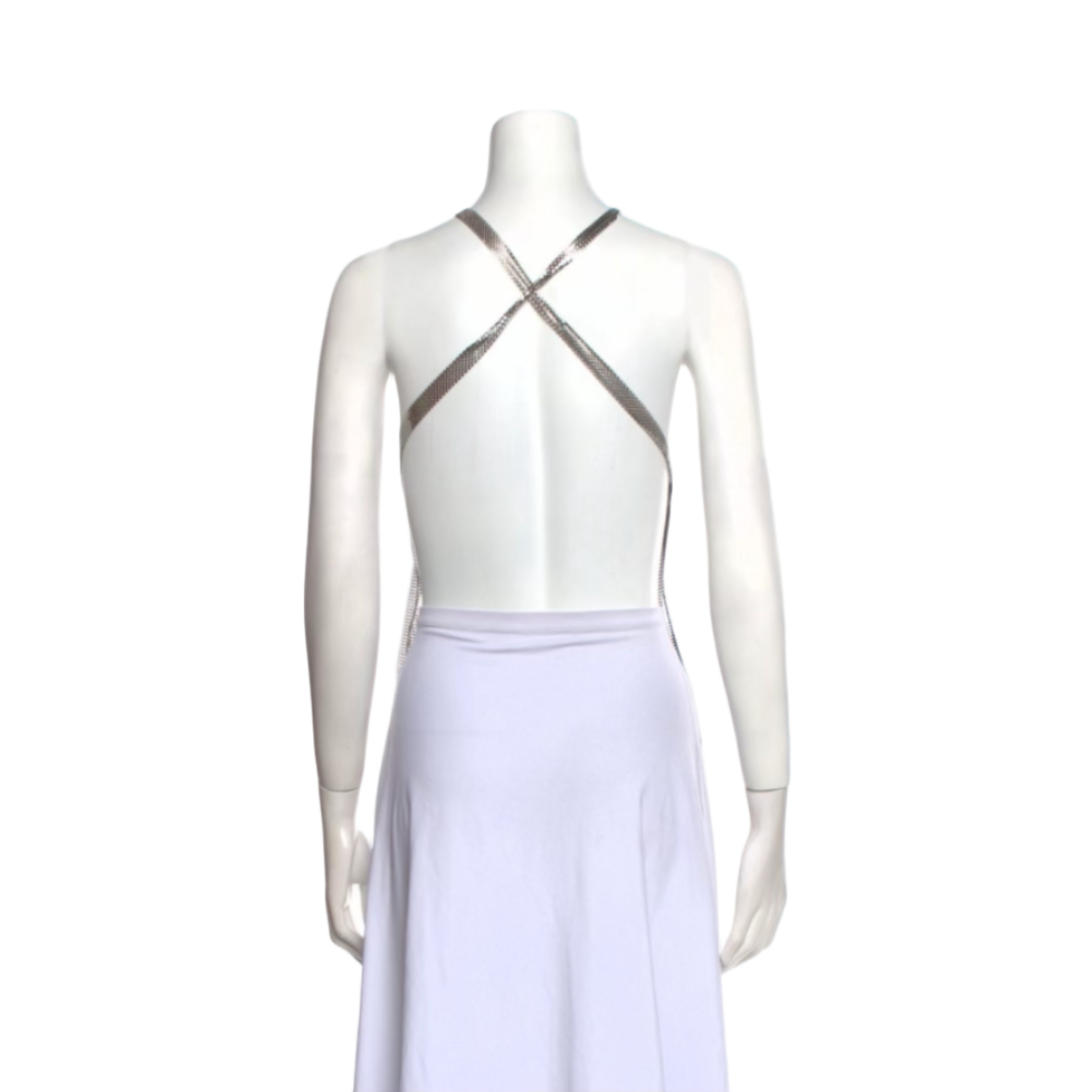 Fannie Schiavoni Chainmail Fringe Halter Top