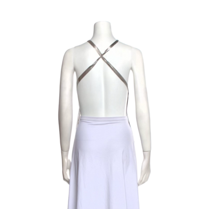 Fannie Schiavoni Chainmail Fringe Halter Top