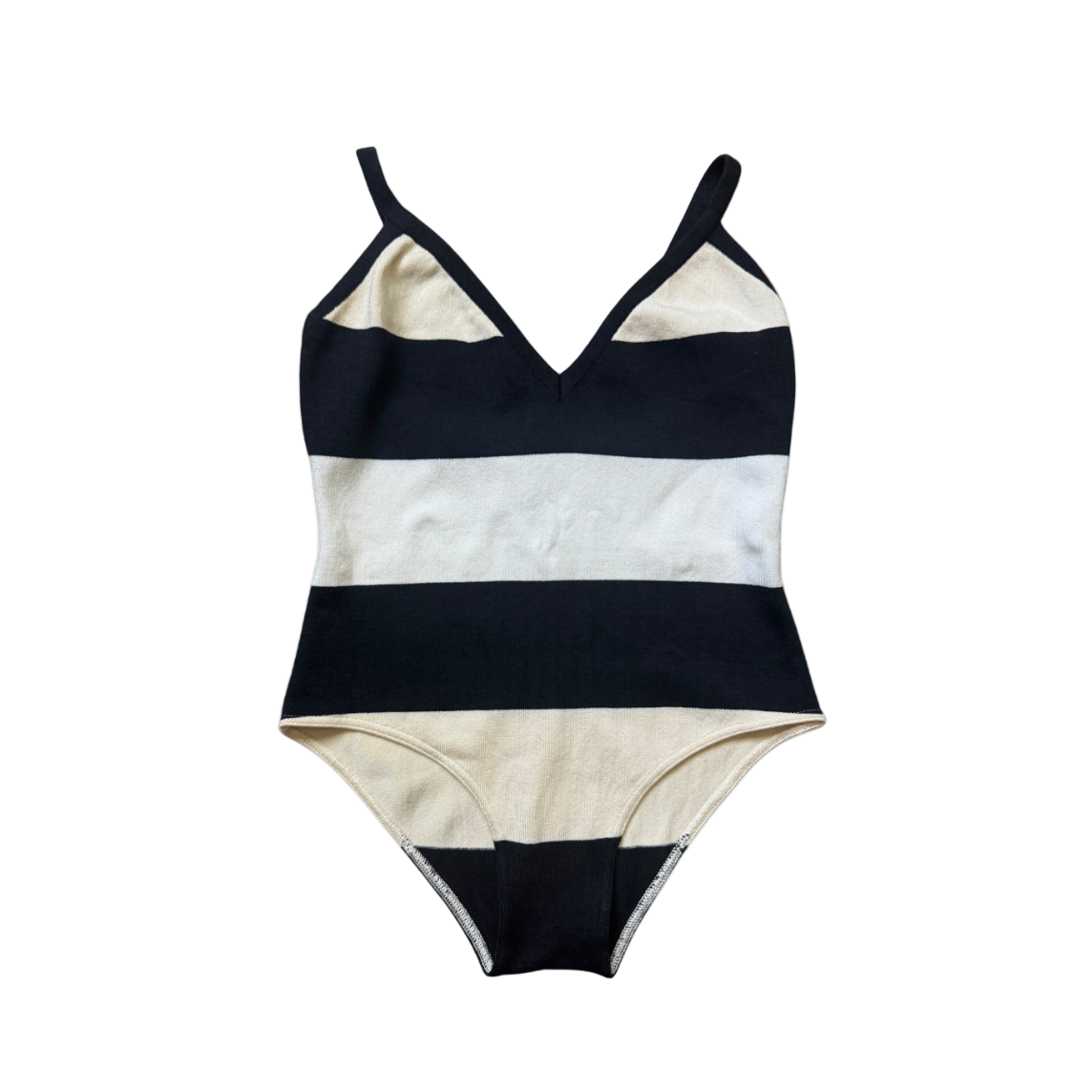 Chanel Striped Knit Bodysuit