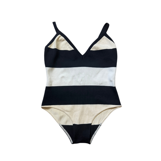 Chanel Striped Knit Bodysuit