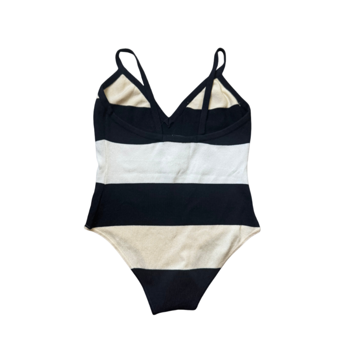 Chanel Striped Knit Bodysuit