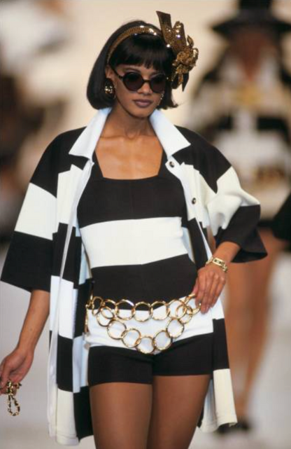 Chanel Striped Knit Bodysuit