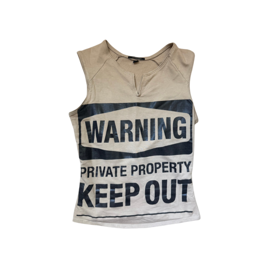 Plein Sud “Warning” Tank Top