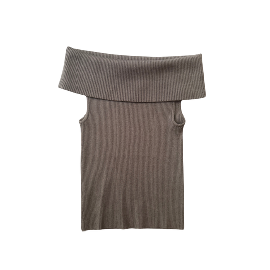 Celine by Michael Kors S/S 2001 Off-The-Shoulder Knit Top