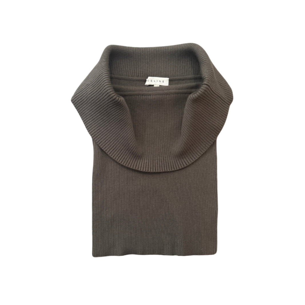 Celine by Michael Kors S/S 2001 Off-The-Shoulder Knit Top