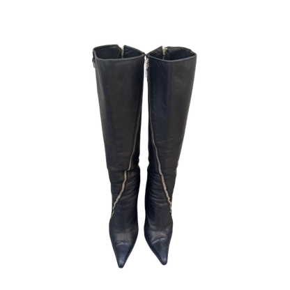 Dolce & Gabbana Leather Zippered Boots