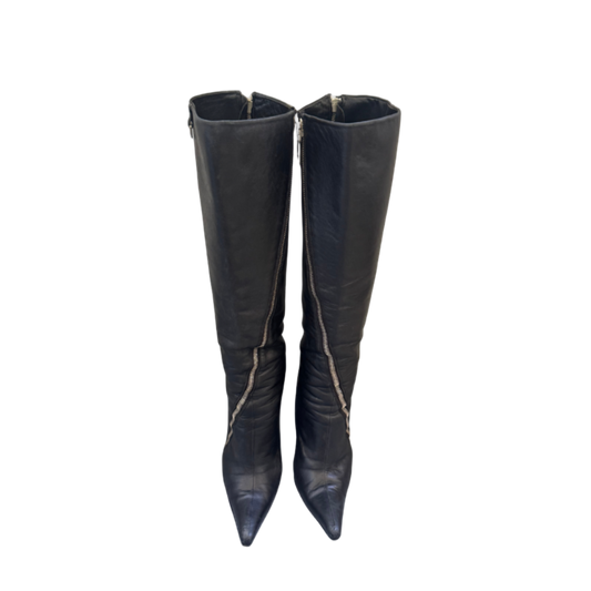 Dolce & Gabbana Leather Zippered Boots