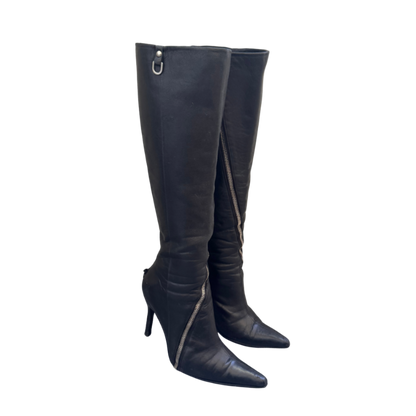 Dolce & Gabbana Leather Zippered Boots