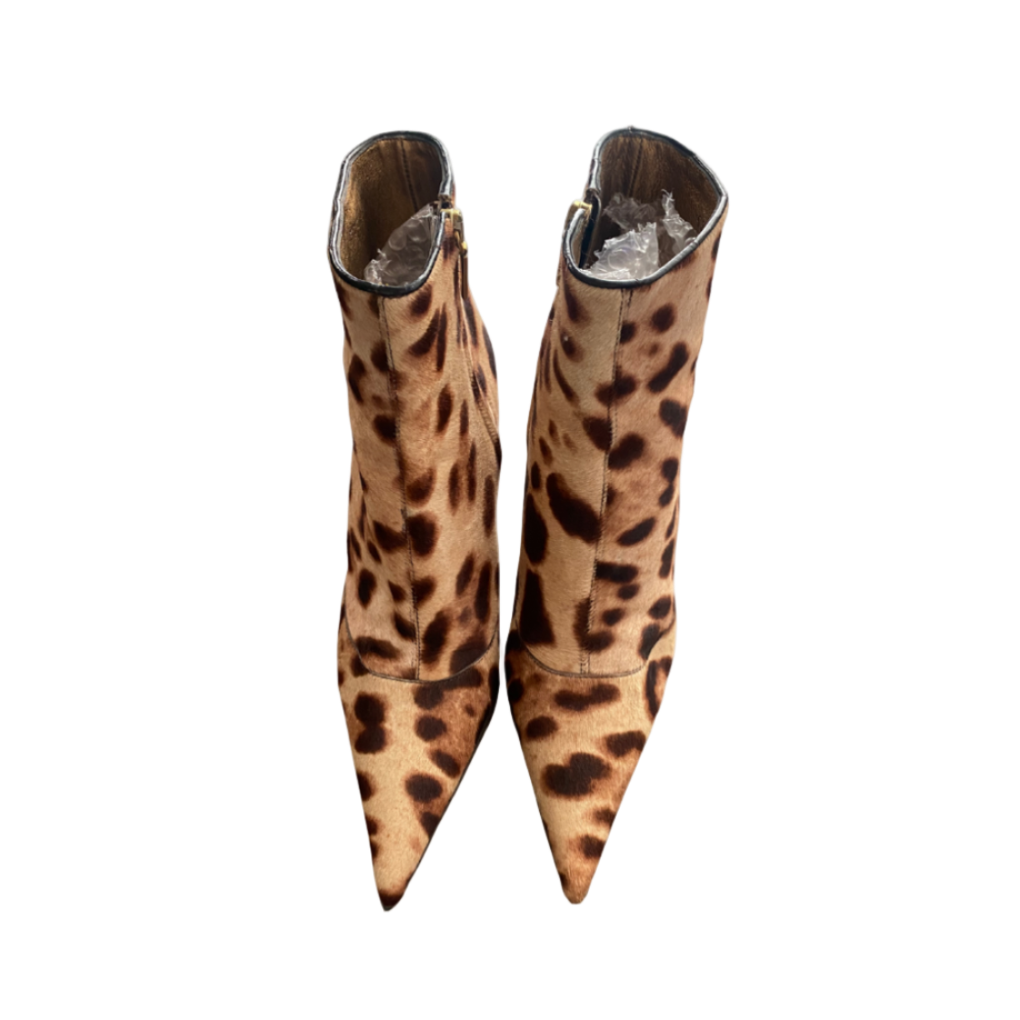 Dolce & Gabbana Pony Hair Leopard Mini Boots