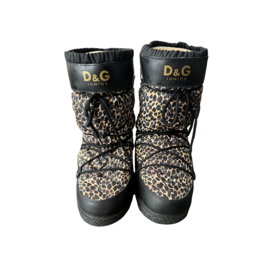 Dolce & Gabbana Junior Cheetah Moon Boots