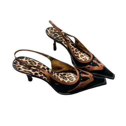 Dolce & Gabbana Western Style Slingback Sandals