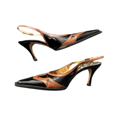Dolce & Gabbana Western Style Slingback Sandals