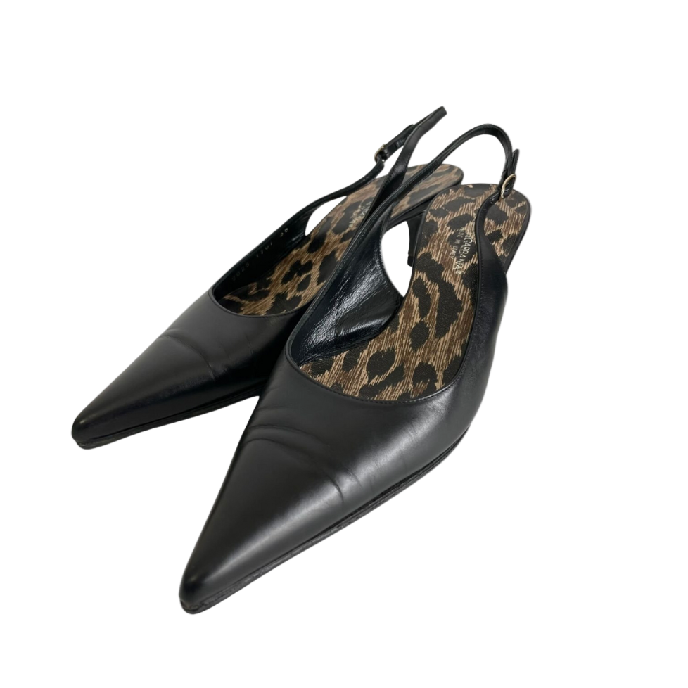 Dolce & Gabbana Slingback Kitten Heels