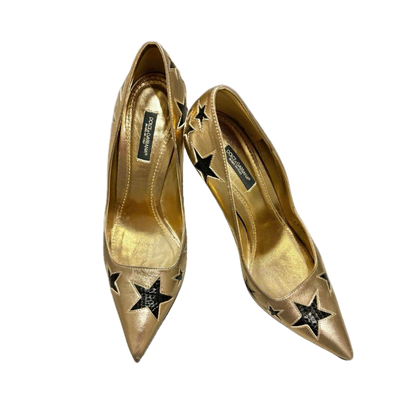 Dolce & Gabbana Gold Star Pumps