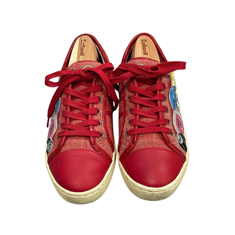 Dolce & Gabbana Printed Patch Sneakers