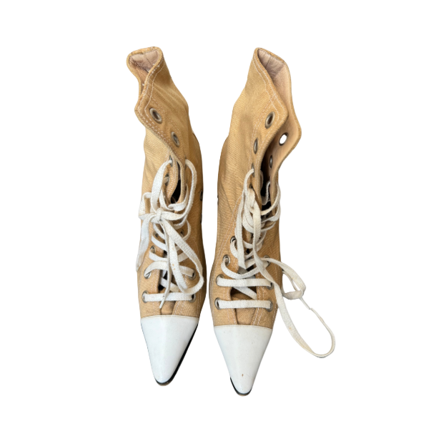Manolo Blahnik 2003 Tan Sneaker Heels