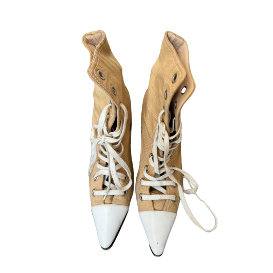 Manolo Blahnik 2003 Tan Sneaker Heels