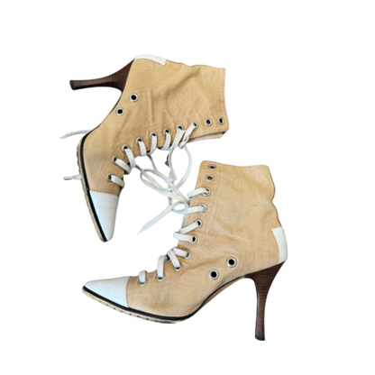 Manolo Blahnik 2003 Tan Sneaker Heels