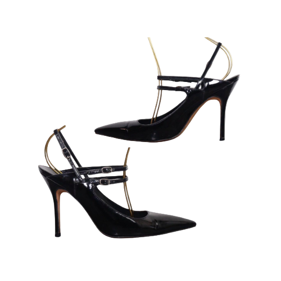 Manolo Blahnik Double Strap Mary Jane Pumps