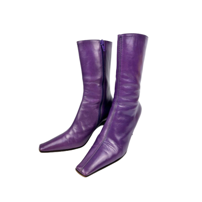 Miu Miu Purple Short Boots