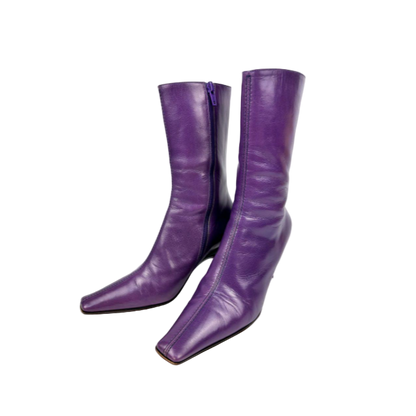 Miu Miu Purple Short Boots