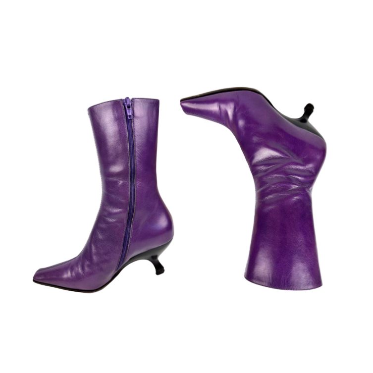 Miu Miu Purple Short Boots