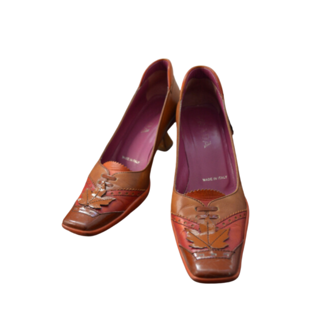 Prada Leaf Heels