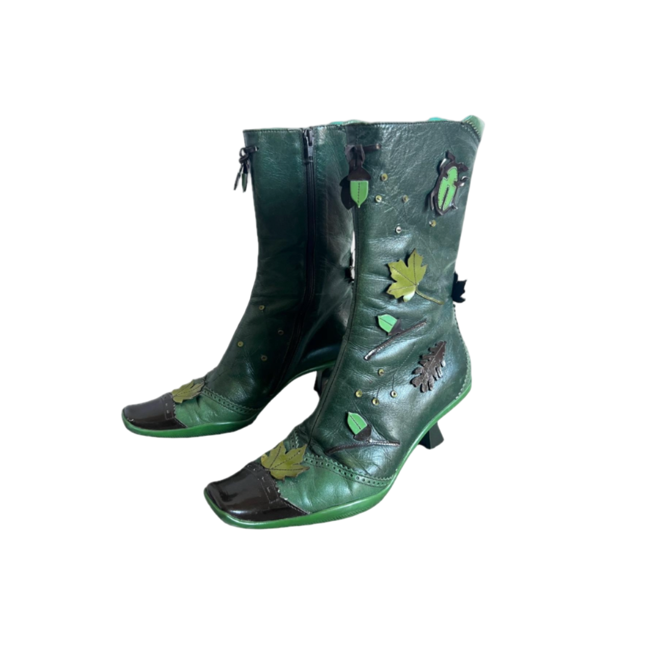Prada Leaf and Beetle Boots