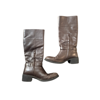 John Galliano Brown Leather Boots