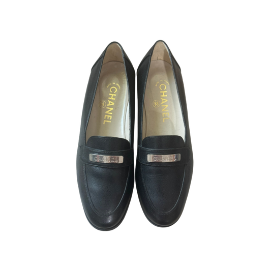 Chanel Black Loafers