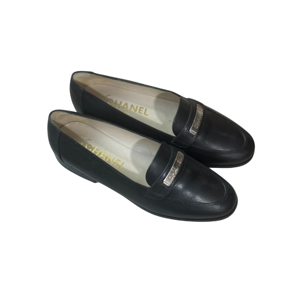 Chanel Black Loafers