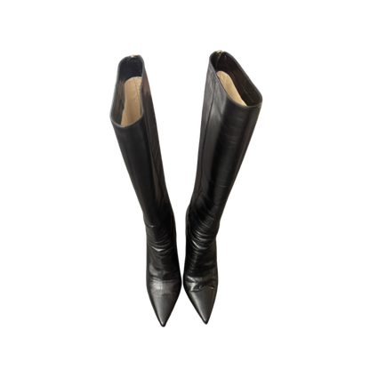 Jimmy Choo Black Leather Boots
