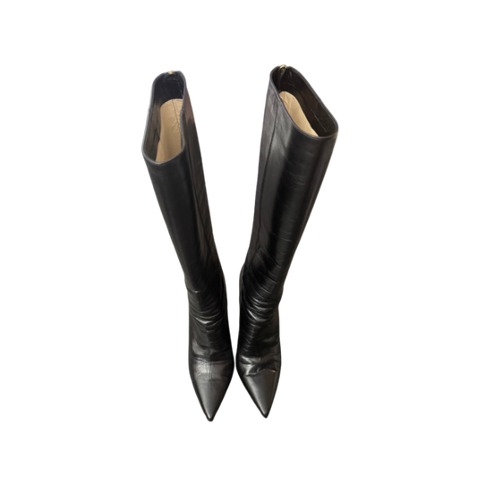 Jimmy Choo Black Leather Boots