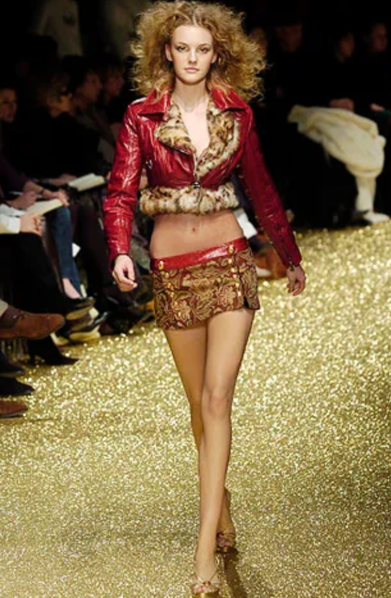 Dolce & Gabbana Leopard Fur Lined Leather Moto Jacket