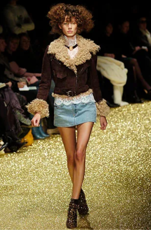 Dolce & Gabbana Fur Lined Brown Suede Moto Jacket