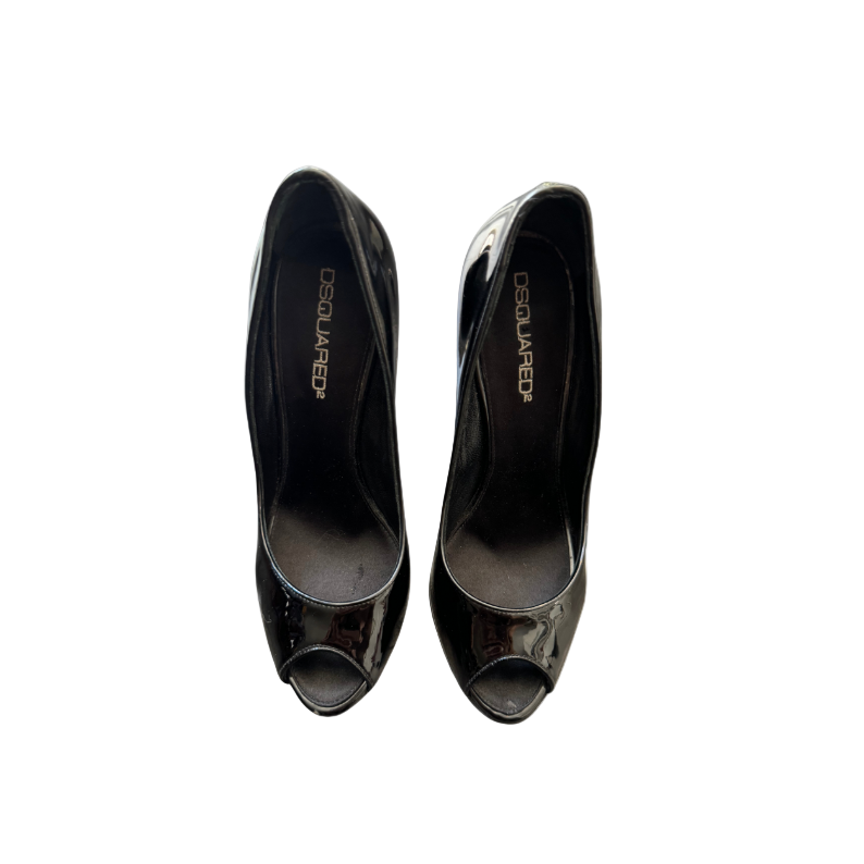 Dsquared² Lightning Bolt Peep Toe Pumps