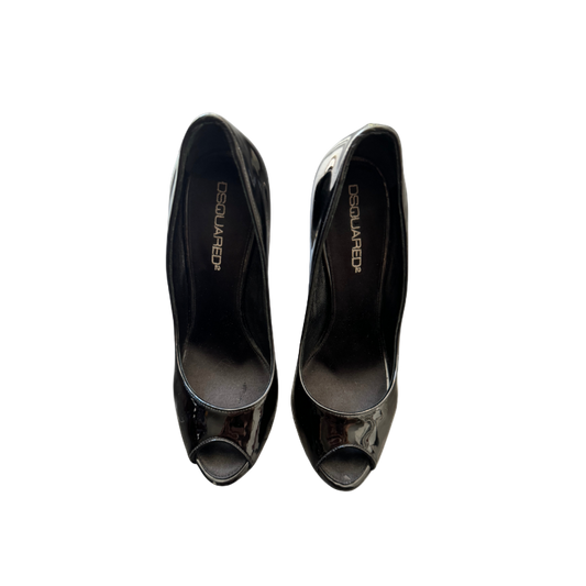 Dsquared² Lightning Bolt Peep Toe Pumps